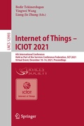 Cover: Internet of Things - ICIOT 2021 - Springer