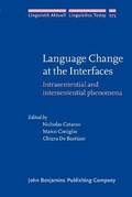 Cover: Language Change at the Interfaces - John Benjamins Publishing Co