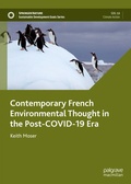 Cover: Contemporary French Environmental Thought in the Post-COVID-19 Era - Palgrave Macmillan