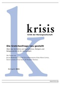 Cover: Krisis - Beitr&auml;ge zur Kritik der Warengesellschaft / Die Gretchenfrage neu gestellt - Krisis 2/2021 - epubli