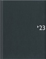 Bild: Wochenbuch anthrazit 2023 - B&uuml;rokalender 21x26,5 cm - 1 Woche auf 2 Seiten - mit Registerschnitt und Fadensiegelung - Notizbuch - 739-2621 - Zettler