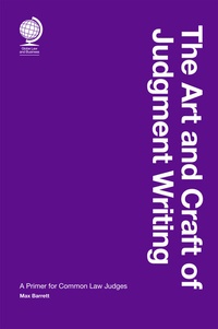 Enlarge image Cover: The Art and Craft of Judgment Writing - Globe Law and Business Ltd