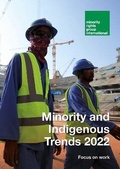 Cover: Minority and Indigenous Trends 2022: Focus on work - Minority Rights Group International