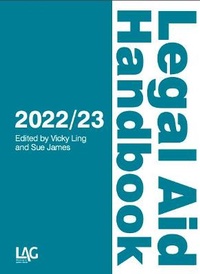 Enlarge image Cover: Legal Aid Handbook 2022/23 - Legal Action Group