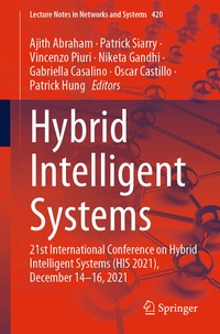 Enlarge image Cover: Hybrid Intelligent Systems - Springer