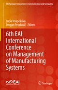 Cover: 6th EAI International Conference on Management of Manufacturing Systems - Springer