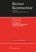Cover: Das Eigentum - Art. 641-654a ZGB - St&auml;mpfli Verlag