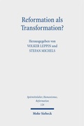 Cover: Reformation als Transformation? - Mohr Siebeck