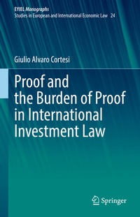 Abbildung von: Proof and the Burden of Proof in International Investment Law - Springer