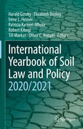 Cover: International Yearbook of Soil Law and Policy 2020/2021 - Springer