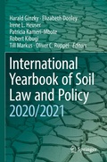 Cover: International Yearbook of Soil Law and Policy 2020/2021 - Springer