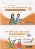 Cover: Ich kann S&auml;tze schreiben Teil 1 und 2 im Set - Sch&uuml;lerarbeitshefte f&uuml;r die 1. und 2. Klasse - sternchenverlag