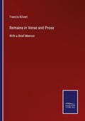 Cover: Remains in Verse and Prose - Outlook