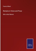 Cover: Remains in Verse and Prose - Outlook