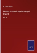Cover: Remains of the early popular Poetry of England - Outlook