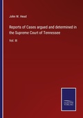 Cover: Reports of Cases argued and determined in the Supreme Court of Tennessee - Outlook
