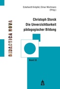 Cover: Die Unverzichtbarkeit p&auml;dagogischer Bildung - Schneider bei wbv