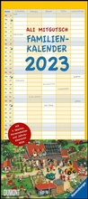 Cover: Ali Mitgutsch Familienkalender 2023 - Wandkalender - Familienplaner mit 5 Spalten - Format 22 x 49,5 cm - DuMont Buchverlag