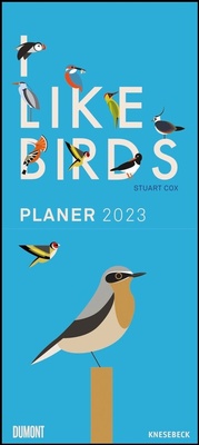 Abbildung von: I lIke Birds 2023 - Planer mit zwei Spalten - Partner-Planer - Notizkalender - Illustriert von Stuart Cox - Format 22 x 49,5 cm - Knesebeck