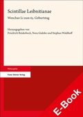 Cover: Scintillae Leibnitianae - Franz Steiner Verlag