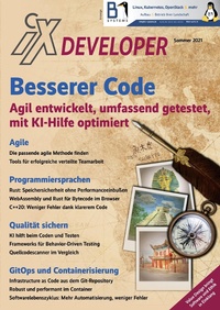 Enlarge image Cover: iX Developer Besserer Code 2021 - Heise Medien