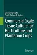 Cover: Commercial Scale Tissue Culture for Horticulture and Plantation Crops - Springer