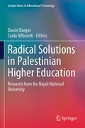 Cover: Radical Solutions in Palestinian Higher Education - Springer