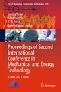 Cover: Proceedings of Second International Conference in Mechanical and Energy Technology - Springer
