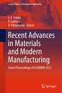 Cover: Recent Advances in Materials and Modern Manufacturing - Springer