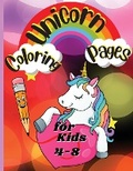 Cover: Unicorn Coloring Pages for Kids Ages 4-8 - WorldWide Spark Publish