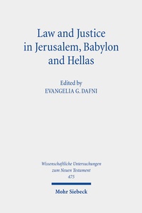 Abbildung von: Law and Justice in Jerusalem, Babylon and Hellas - Mohr Siebeck