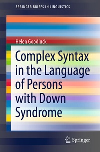 Abbildung von: Complex Syntax in the Language of Persons with Down Syndrome - Springer