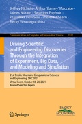 Cover: Driving Scientific and Engineering Discoveries Through the Integration of Experiment, Big Data, and Modeling and Simulation - Springer
