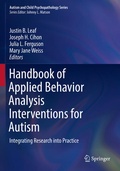 Cover: Handbook of Applied Behavior Analysis Interventions for Autism - Springer