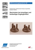 Cover: Stechnieten bei einseitiger und beidseitiger Zug&auml;nglichkeit - Europ&auml;ische Forschungsgesellschaft f&uuml;r Blechverarbeitung e.V. (EFB)