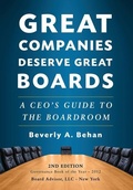 Cover: Great Companies Deserve Great Boards - Beverly Behan