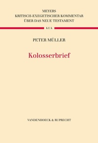 Enlarge image Cover: Kolosserbrief - Vandenhoeck & Ruprecht