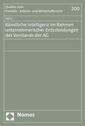 Abbildung von: Künstliche Intelligenz im Rahmen unternehmerischer Entscheidungen des Vorstands der AG - Nomos