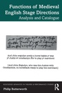Cover: Functions of Medieval English Stage Directions - Routledge