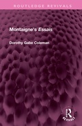 Cover: Montaigne's 'Essais' - Routledge