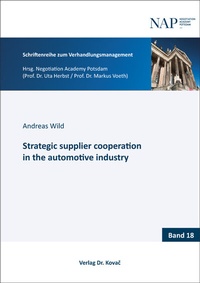 Abbildung von: Strategic supplier cooperation in the automotive industry - Kovac, Dr. Verlag