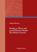 Cover: Beitr&auml;ge zu Wesen und geschichtlichem Wandel der Sch&ouml;nen Literatur - Kovac, Dr. Verlag