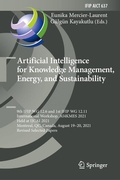Cover: Artificial Intelligence for Knowledge Management, Energy, and Sustainability - Springer