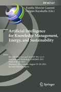 Cover: Artificial Intelligence for Knowledge Management, Energy, and Sustainability - Springer