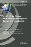 Cover: Artificial Intelligence for Knowledge Management, Energy, and Sustainability - Springer