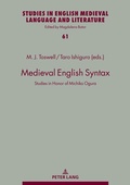 Cover: Medieval English Syntax - Peter Lang Verlag