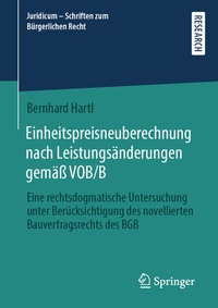 Abbildung von: Einheitspreisneuberechnung nach Leistungsänderungen gemäß VOB/B - Springer