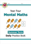 Cover: KS2 Mental Maths Year 4 Daily Practice Book: Summer Term - Coordination Group Publications Ltd (CGP)