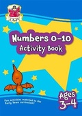 Cover: Numbers 0-10 Activity Book for Ages 3-4 (Preschool) - Coordination Group Publications Ltd (CGP)