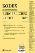 Cover: KODEX B&uuml;rgerliches Recht 2022 - inkl. App - LexisNexis Verlag ARD ORAC GmbH